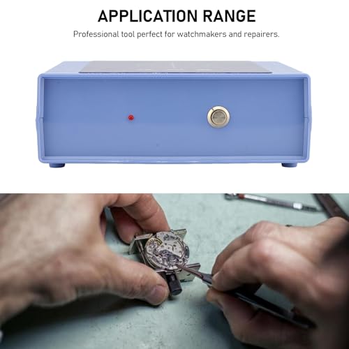 HURRISE Watch Demagnetizer, Professional Electrical Tool for Watchmakers, Craftsmanship, Demagnetizing Mechanical Watches, Portable ABS Material