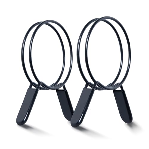 POWERTEC 5 Inch Double Loop Hose Clamps for Dust Collection Hose and Dryer Vent Hose, Quick Release Spring Clamps for Dust Collector and Dust Collection Fittings, 2 pack (70410) - size: 5 Inch, style: Double loop clamps (2 PK)