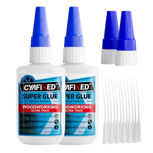 Gap Fill Wood Super Glue 4 oz, Heavy Duty Thick CA Glue for Woodworking - size: 4 oz