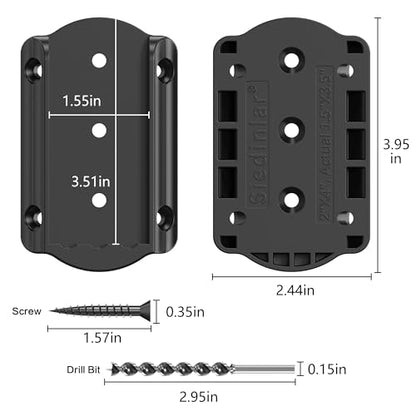 SIEDiNLAR 60 PCS Deck Railing Bracket Connectors for 2x4 Wood Posts