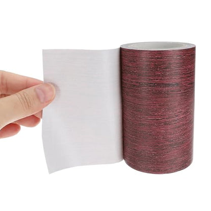 PATIKIL Wood Grain Repair Tape 3"x15ft Self Adhesive Dark Chestnut Mahogany - color: Dark Chestnut Mahogany, size: 3"x15ft