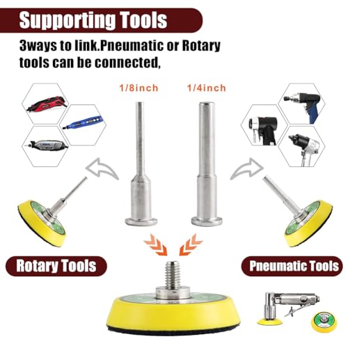 244Pack 2inch Sanding Discs Pad Variety Kit - style: Professional Master Kit