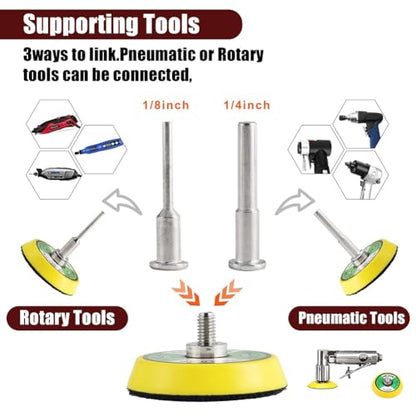 244Pack 2inch Sanding Discs Pad Variety Kit - style: Professional Master Kit