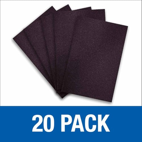 Mercer Industries 418080 Silicon Carbide 12" x 18" Floor Sanding Sheets, 80 Grit (20 pack) - color: Sheets, style: 80 Grit