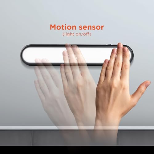 BLACK+DECKER 160LM LED Light Bar, Touchless Motion Sensor, Magnetic Mount, Powered with AAA Batteries, Slim and Portable Design to Brighten Indoor Rooms, Closets, Garages, Shelving (1-Pack) - size: 1-Pack