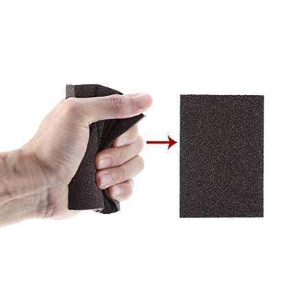 EBOOT 8 Pack Sanding Sponge Medium Grit, Washable Reusable Blocks