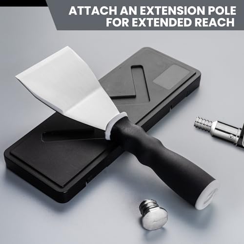 Mister Rui 2 Pack 3" Bent Heavy Duty Scraper, Hammer End with Pole Socket - color: Gray-2 Pack