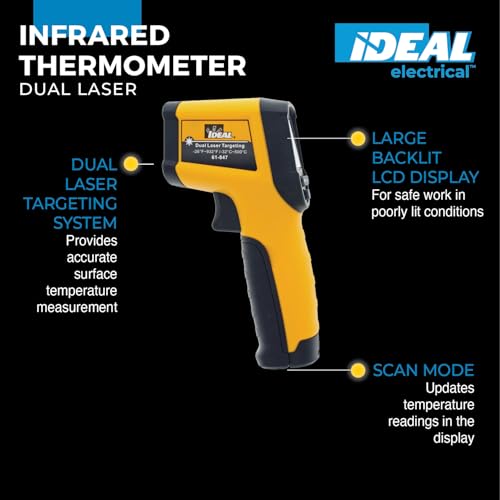 IDEAL INDUSTRIES INC. 61-847 Dual Laser Targeting Infrared Thermometer
