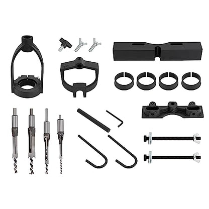 Mortising Attachment for Drill Press, 4 Model Drills Chisel Set Mortise and Tenon Tools, Mortise Machine Attachment Drill Press Mortising Attachment Kit for Drill Press Machine