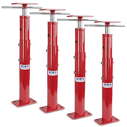 BISupply Basement Floor Jack 19” - 36” Adjustable Support Beam House Jack Post - Floor Lifting Joist Beam Brace for Cellar Ceiling 9700 lbs Max Capacity Screw Pole Jack - 4 Pack - size: 19-36 Inch (4 PACK)