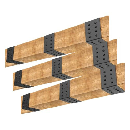 5ft Faux Wood Beam Strap，Flexible Beams Gap Hiding Strap, Wood Beams Metal Look Strap，Architectural Products for Faux Wood Beams,Ceiling Beam and Cabin Shutters Accessories (2.36"Width) (Pack of 3) - size: 2.36"width (Pack of 3)