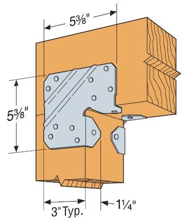 Simpson Strong-Tie LCE4SS LCE Stainless-Steel End Post Cap for 4X