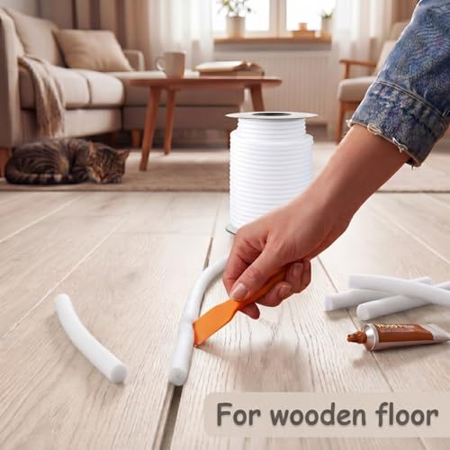 MotiMind Foam Backer Rod for Gap, 1/2 Inch X 25 ft, White, 1 Roll - color: White, size: 1/2 Inch X 25 ft