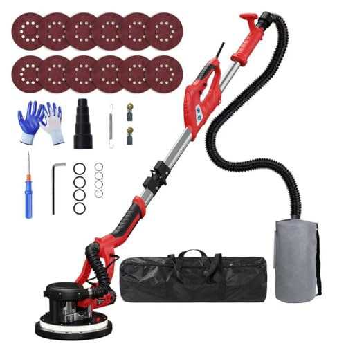 Drywall Sander, 2026 Upgraded 8-Amp Popcorn Ceiling Removal Tool - color: Red & Black