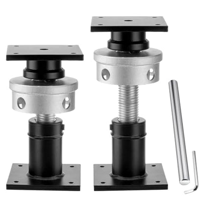 Screw Jacks Home Leveling, 6.5-9" House Floor Jacks, 22,046LBS - size: 2 PCS