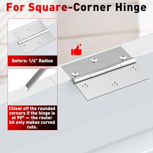 3-1/2" Fixed Size Door Hinge Jig for Door and Jamb, Aluminum Alloy - size: 3.5 in with Door Lock Kit