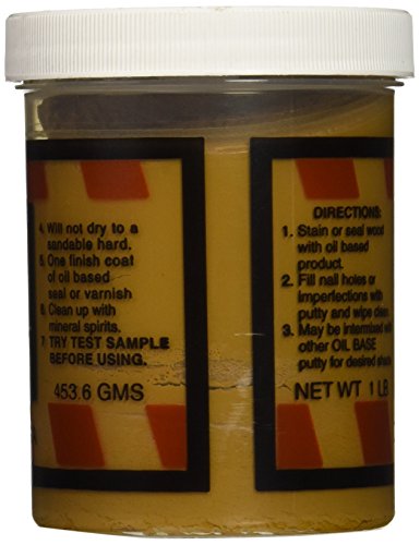 Color Putty 122 Oil Based Wood Filler Putty, 1-Pound, Honey Oak - color: Honey Oak, size: 1 lb