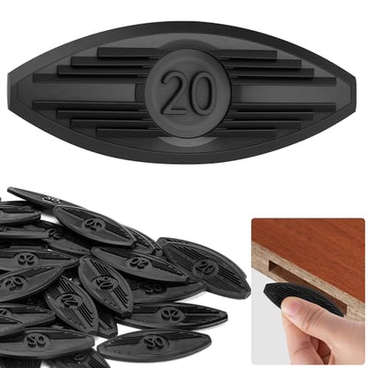 60 Pcs Plastic Joining Biscuits, Black Self Clamping Plate Joiner Biscuit - color: 60 Pcs