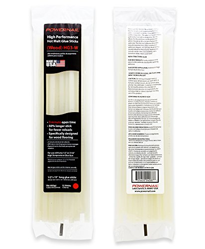 Powernail High Performance Hot Melt Glue Sticks for Wood Floors (HG3-W)