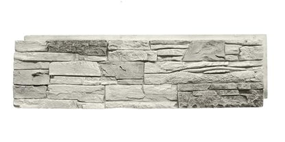 GenStone Faux Stacked Stone Panel 41" x 11.25" in Arctic Smoke Color for Do It Yourself Friendly Home Improvement Projects