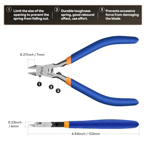 stedi Model Nippers, Sprue Cutter with Ultra-thin Single-Blade - style: Single-Blade Nippers(Blue for Bedinners)