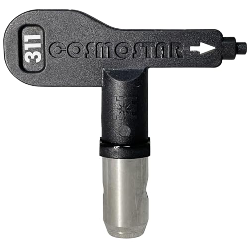 Cosmostar 311 Heavy Duty Airless Spray Tip Nozzle – Reversible, Easy Clean, Compatible with RAC IV & TRU311 Tip Guard - size: 311