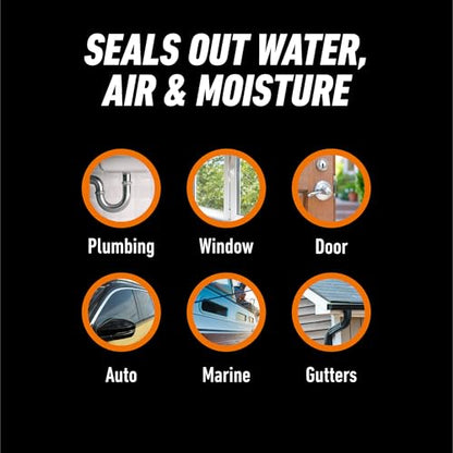 Gorilla Ultimate Sealant Window & Door Caulk, 9 oz Cartridge, White