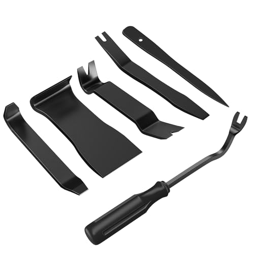 GOOACC 6PCS Auto Trim Removal Tool Kit Black - color: 6pcs Trim Removal Tool Black