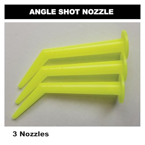 Albion Engineering Company 935-1(3 Pack) Angle Shot Plastic Nozzle for 1/10 Gallon Cartridges, Yellow, Pack of 3 - color: Yellow, size: Angle Shot Nozzle, style: Angle Shot Nozzle