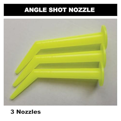 Albion Engineering Company 935-1(3 Pack) Angle Shot Plastic Nozzle for 1/10 Gallon Cartridges, Yellow, Pack of 3 - color: Yellow, size: Angle Shot Nozzle, style: Angle Shot Nozzle