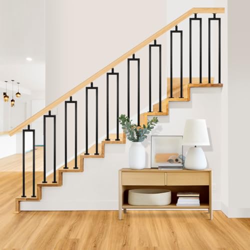 LukLoy 12 Pack U Shape 36" Stair Balusters with Adjustable Top Bracket - size: 36"