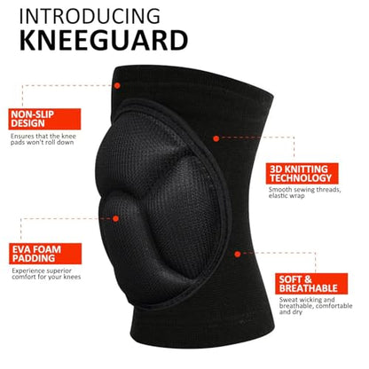 Knee Pads, Collision Avoidance Knee Sleeve for Men Women, Large - size: Large