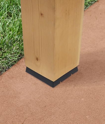 Simpson Strong-Tie CPS6 CPS Composite-Plastic Standoff Post Base - for 6x6 Nominal Post Size, Load-Rated Structural Post Connector with Standoff, Black Finish for Custom Look