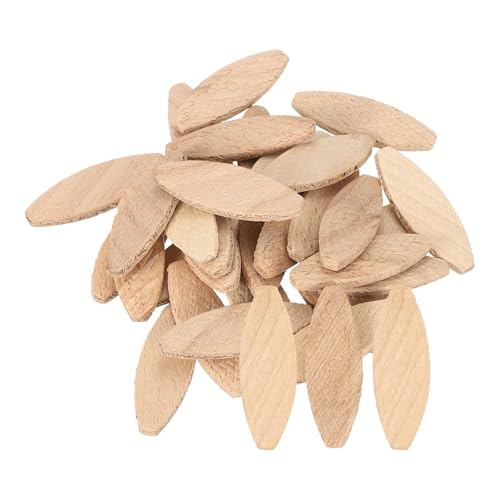 uxcell 50Pcs Wood Joiner Biscuits, 45x16x3.8mm Woodworking Biscuits, Wood Board Docking Tool Joiner Accessories for Carpenters and DIY Projects - size: 45x16x3.8mm
