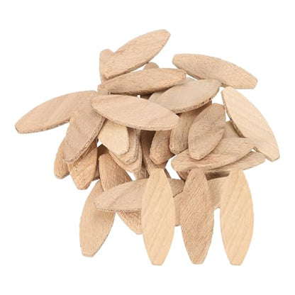 uxcell 50Pcs Wood Joiner Biscuits, 45x16x3.8mm Woodworking Biscuits, Wood Board Docking Tool Joiner Accessories for Carpenters and DIY Projects - size: 45x16x3.8mm