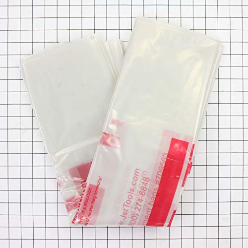 JET 20-Inch Clear Plastic Collection Bags, Five Pack (709563)