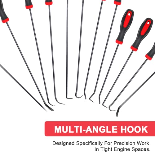 Keze 12 Pcs Pick and Hook Tool Set - color: Black-12 Hook and Pick Set