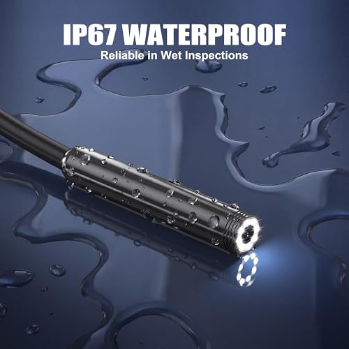 Endoscope Camera with Light, 1920P HD Borescope Inspection Camera