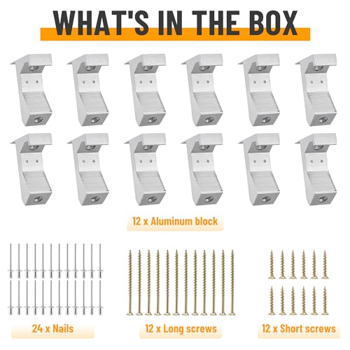 Squeaky Floor Repair Kit, 12 Pack Aluminum Alloy Floor Repair Tool