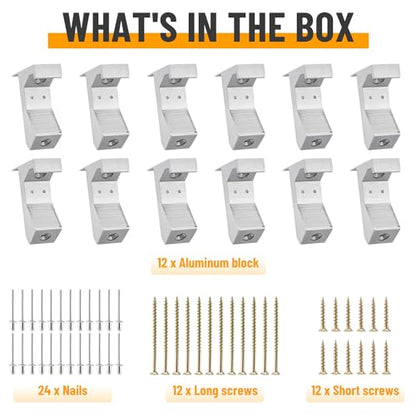 Squeaky Floor Repair Kit, 12 Pack Aluminum Alloy Floor Repair Tool
