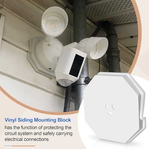 Vinyl Siding Mounting Block Kit with Built-in Electrical Box Fit 1/2 in Lap - size: 1 Pack