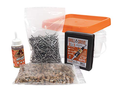 DeckWise Ipe Master Plug Kit - 3/8" Hardwood Decking Plugs, 350pc - size: 350 CT. KIT