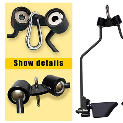 Adjustable Lat Pull down Bar, Cable Machine Attachments for Gym, Home Gym Fitness T-bar Row Pulldown Attachments, Lat Pull Down Machine Wide Grip Neutral Grip Handle - color: SP-B08