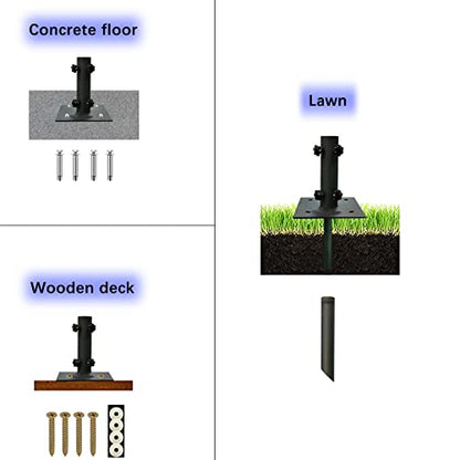 Umbrella Base for Φ1.2''-Φ2.2'' Pole, Patio Umbrella Stand Outdoor