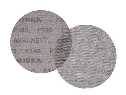Mirka Abranet 6 Inch 180 Grit Mesh Sanding Discs, Hook and Loop, 10 Pack - size: 180