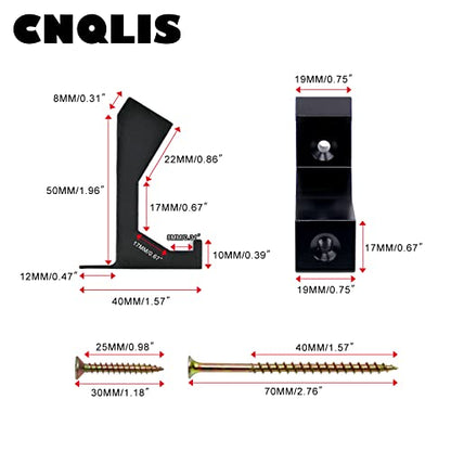 CNQLIS Squeaky Floor Repair Kit – 6Pcs, Black, for 5/8"+ Subfloors - color: Black