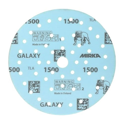Mirka Galaxy Multifit 6 Inch Ceramic Discs, 1500 Grit, Hook & Loop, 50 Pack - size: Grit 1500