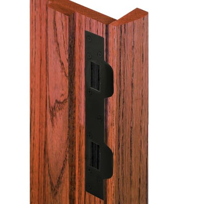 Prime-Line Door Strike, 5-1/2", Hole Center, Matte Black (Single Pack) - color: Matte Black