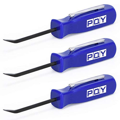 Mini Pocket Pry Bar with Pocket Clip 4.5" Length 3pcs (Blue) - color: blue