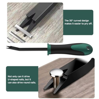 2pcs Heavy Duty Staple Remover Ergonomic Upholstery Staple Puller